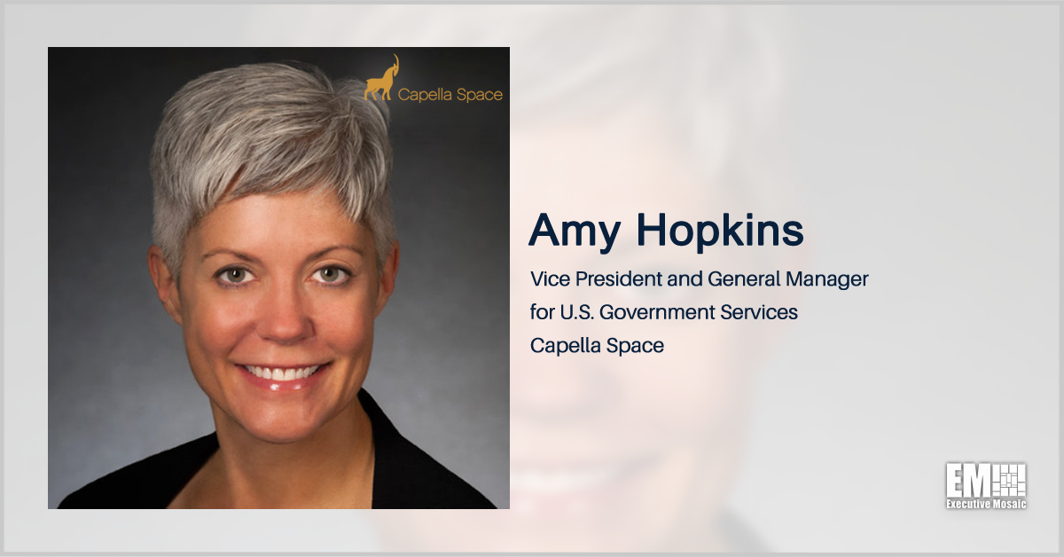 Amy Hopkins Joins Capella Space as Government Services Lead
