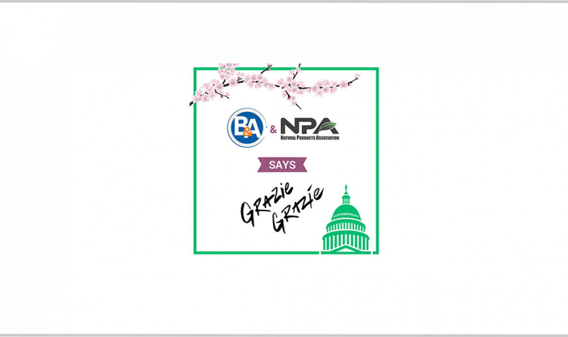 B&A, NPA Continue to say ‘Grazie Grazie’ to US Capitol Police to Show Appreciation; Jonathan Evans Quoted