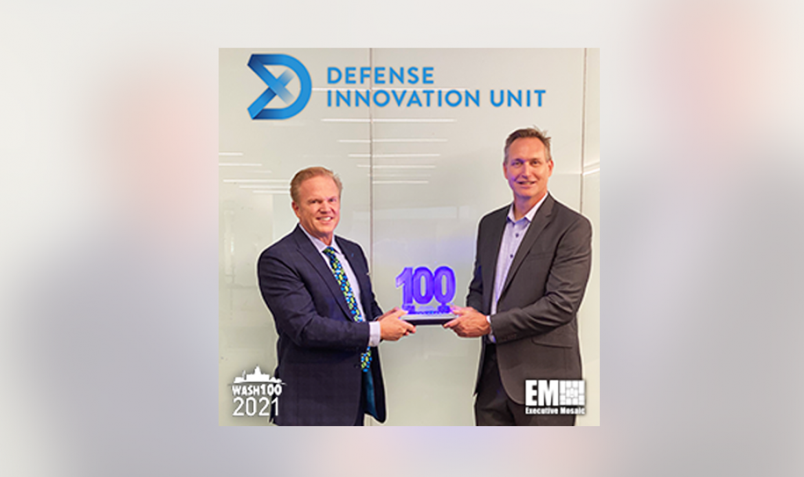 DIU’s Mike Madsen Receives 2021 Wash100 Award From Executive Mosaic CEO Jim Garrettson