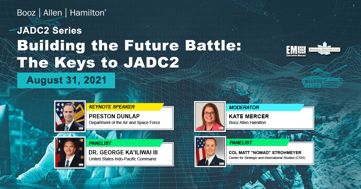 George Ka’iliwai III, Col. Matt Strohmeyer Talk JADC2 at Potomac Officers Club Forum