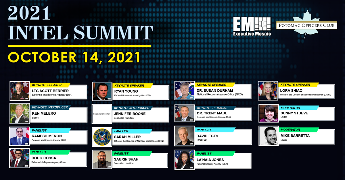 Potomac Officers Club’s 2021 Intel Summit Features Doug Cossa, Saurin Shah, La’Naia Jones in Elastic Data Panel