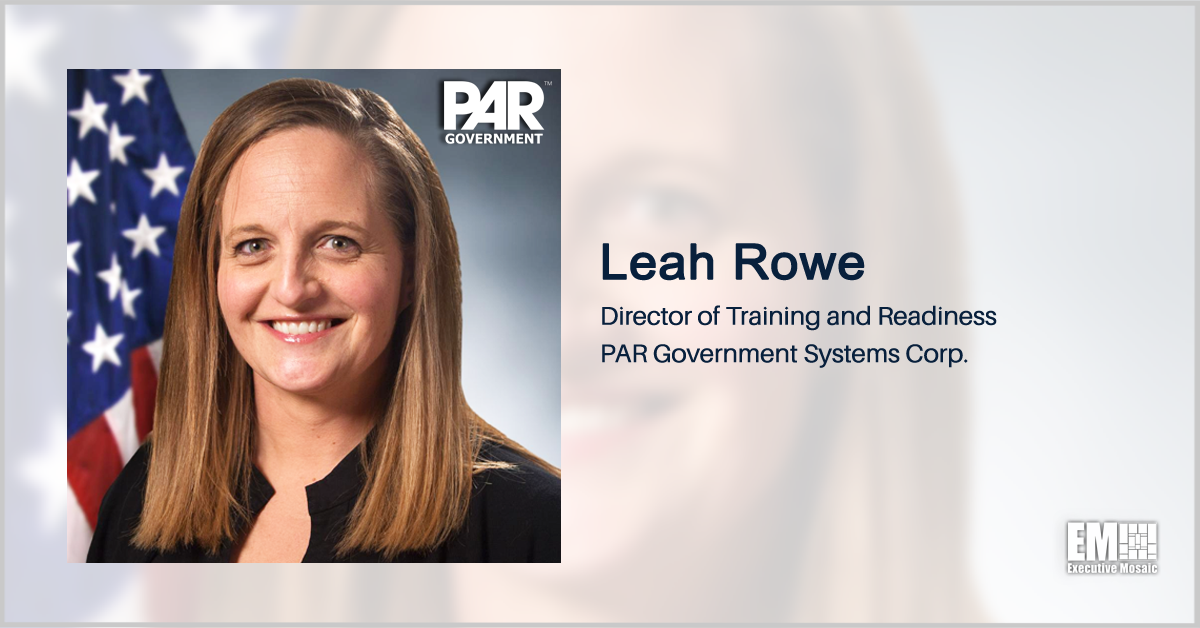 Air Force R&D Vet Leah Rowe Joins PAR Government Subsidiary