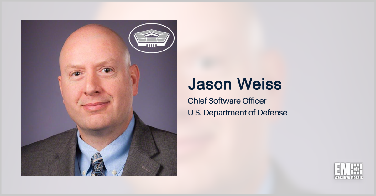 Jason Weiss Named DOD Chief Software Officer