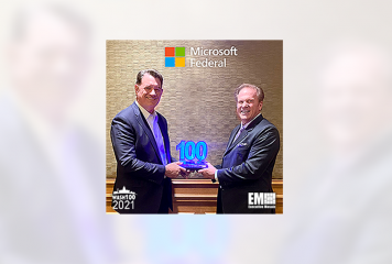 Microsoft Federal President Rick Wagner Presented Fourth Consecutive Wash100 Award By Executive Mosaic CEO Jim Garrettson
