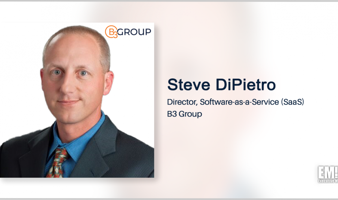 Project Management Vet Steve DiPietro Joins B3 Group as SaaS Director