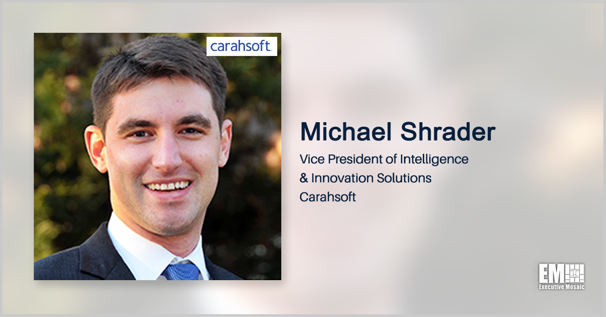 Q&A With Michael Shrader of Carahsoft Focuses on Emerging Technologies Q&A With Michael Shrader of Carahsoft Focuses on Emerging Technologies