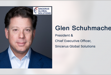Sincerus Books State Department Program Support Contracts; Glen Schuhmacher Quoted