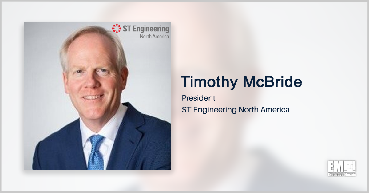 Timothy McBride Named ST Engineering North America President