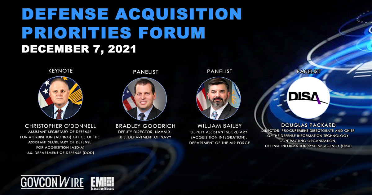 DISA, Navy, Air Force Officials to Discuss Military Tech Acquisition at GovCon Wire Forum