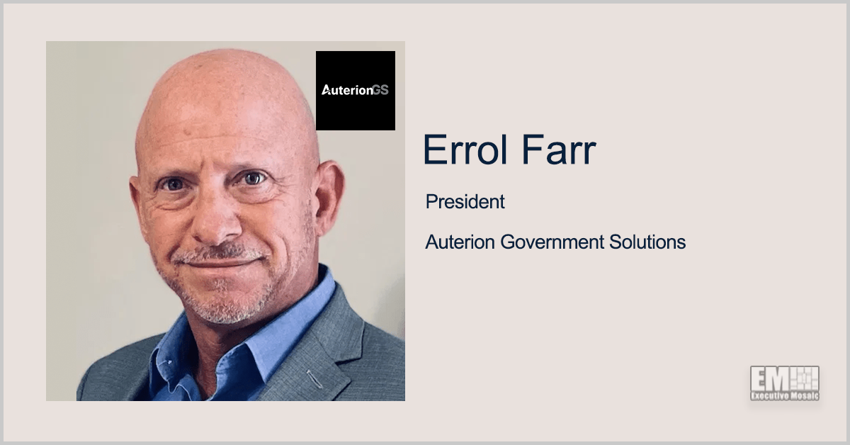 Errol Farr Promoted to Auterion Government Solutions President
