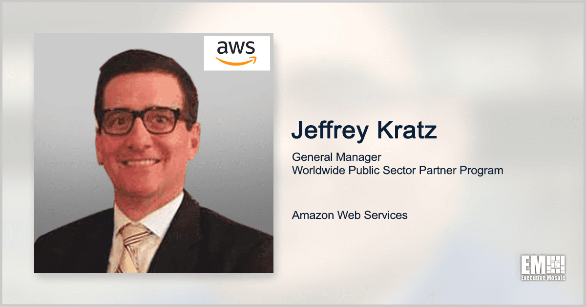 Jeffrey Kratz Named General Manager of Worldwide Public Sector Partner Program at AWS