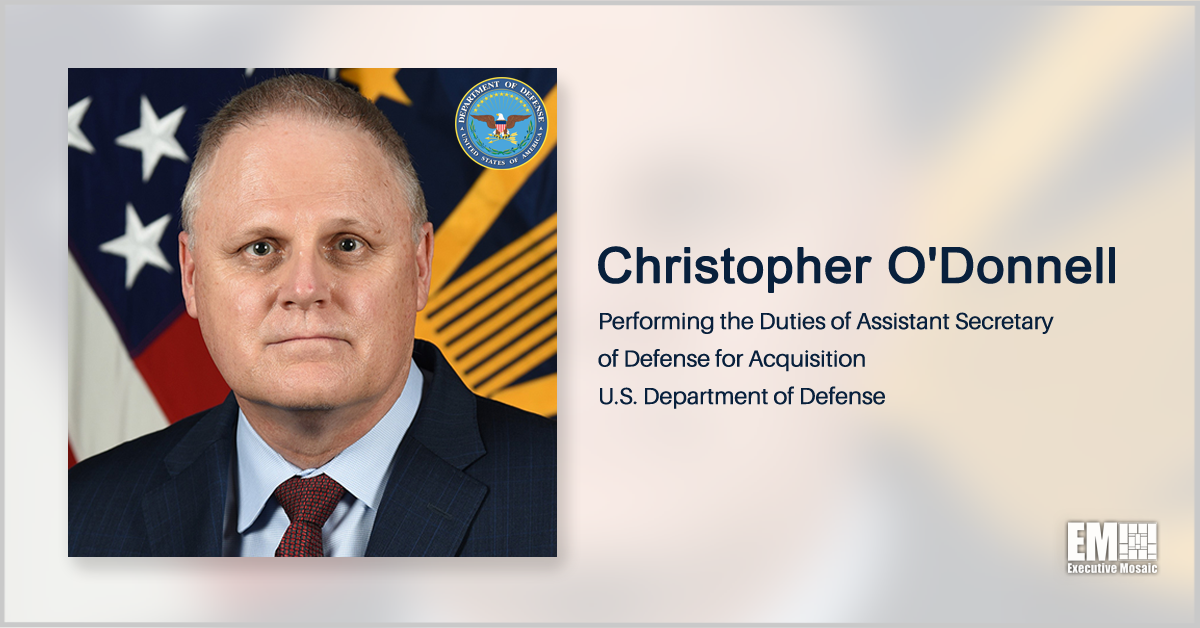 Christopher O’Donnell Talks DOD Focus Areas During Defense Acquisition Priorities Forum Keynote
