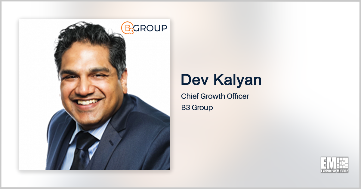 Military Health Services Vet Dev Kalyan Joins B3 Group as Chief Growth Officer