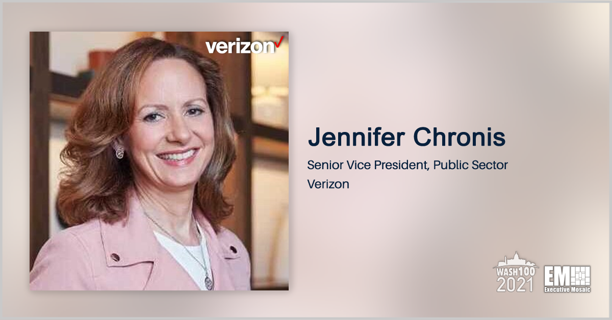 Verizon to Provide DOE With Voice, Data Services Under EIS Task Orders; Jennifer Chronis Quoted