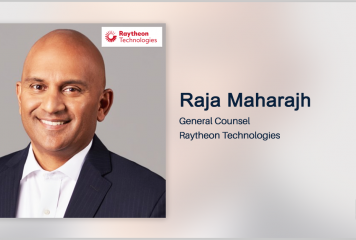 Raytheon Chief of Staff Raja Maharajh Promoted to General Counsel