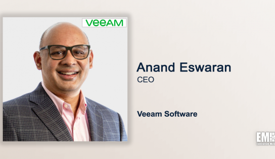 Former Microsoft Exec Anand Eswaran Named CEO of Veeam Software