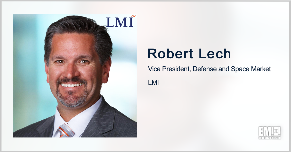 DOD Taps LMI for Data Migration Work; Robert Lech Quoted