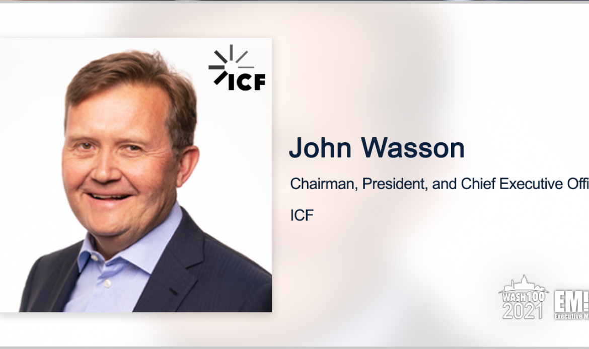 ICF Finalizes Creative Systems & Consulting Buy; John Wasson Comments