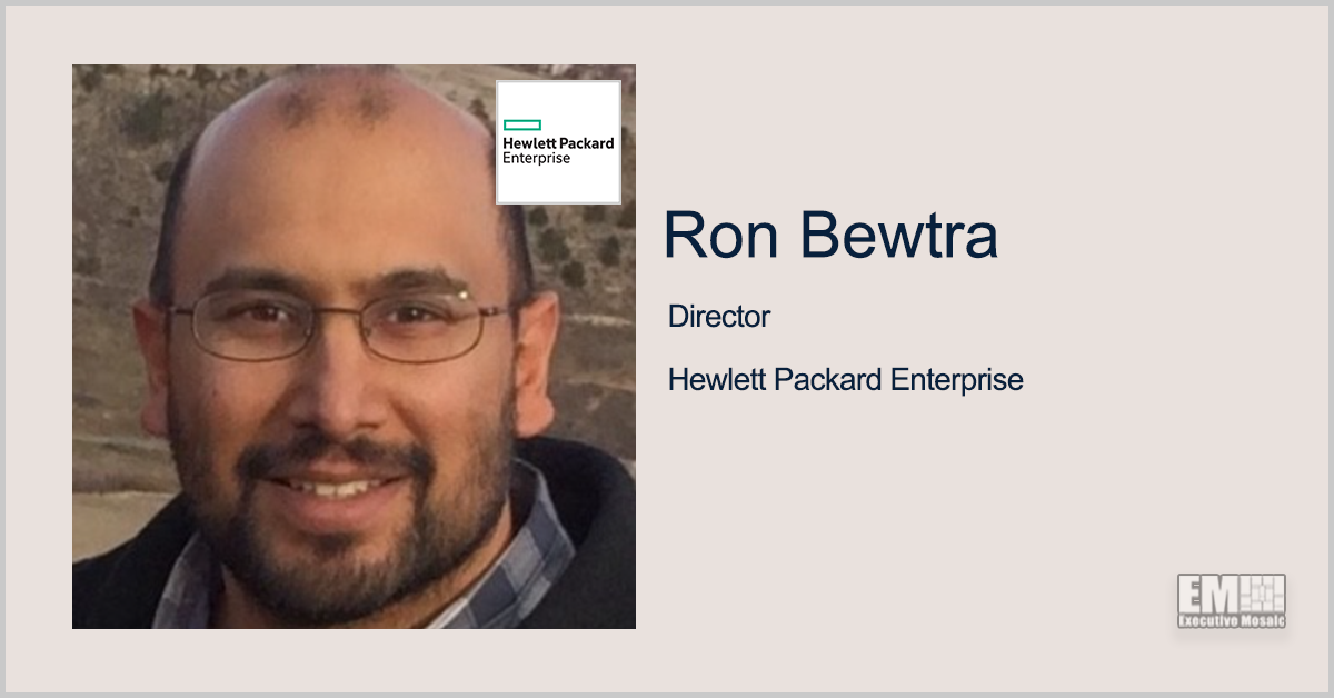 Federal Tech Vet Ron Bewtra Named HPE High-Performance Computing Director