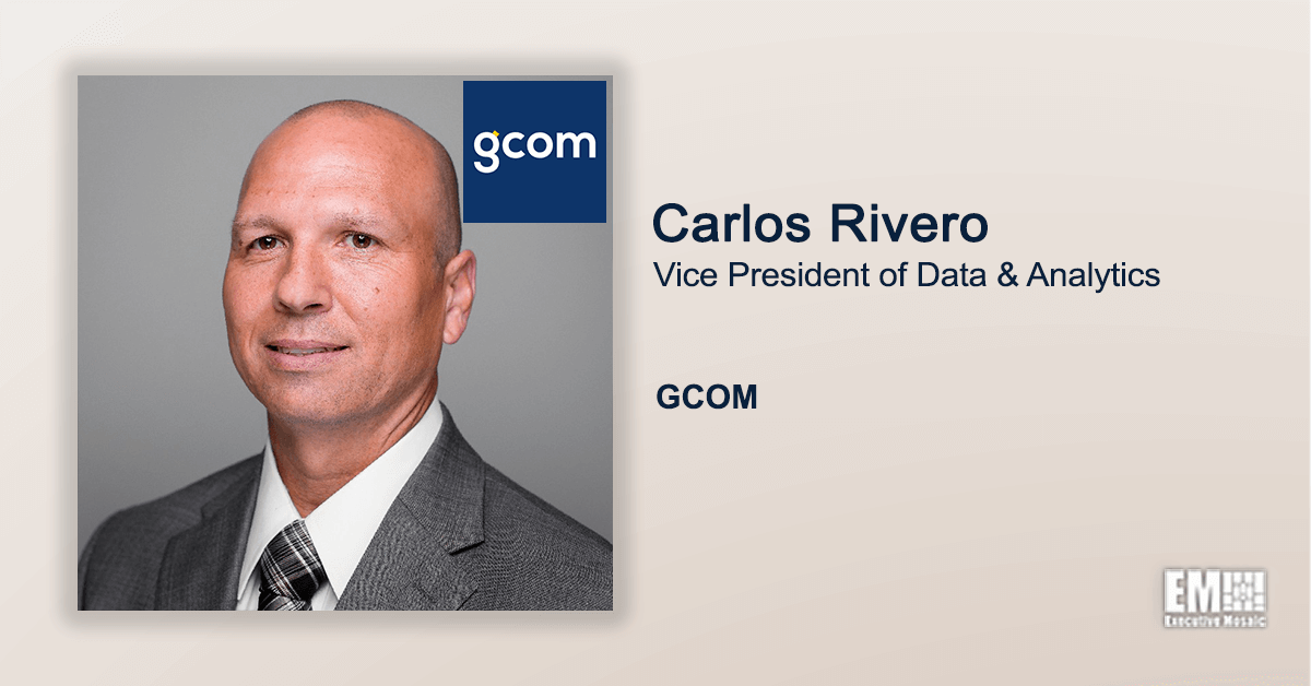 Former Virginia Chief Data Officer Carlos Rivero Named GCOM Data, Analytics VP
