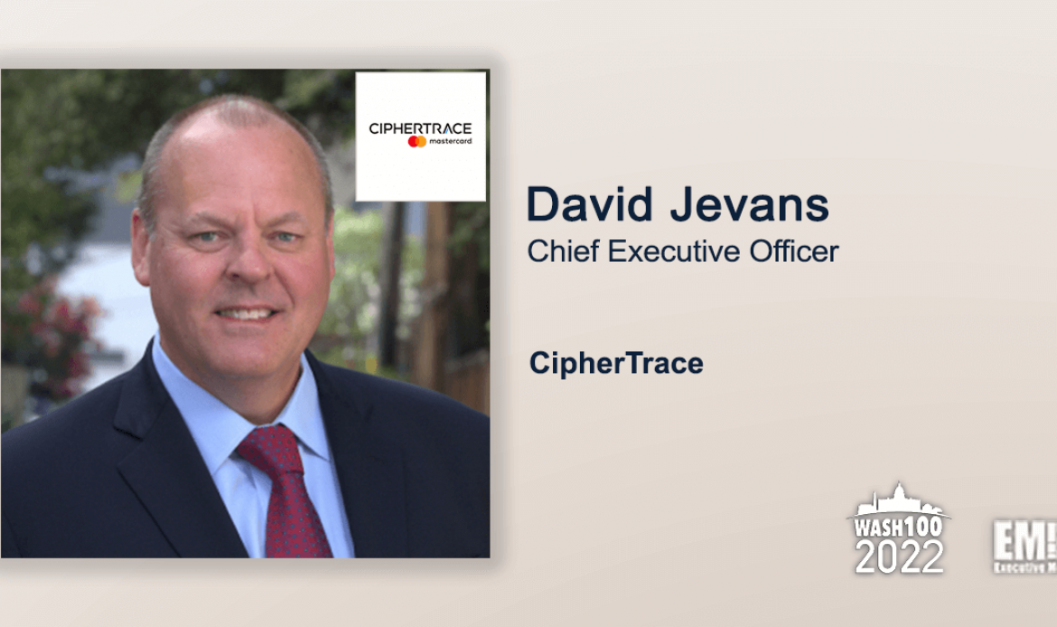 David Jevans, CipherTrace CEO, Earns 1st Wash100 Recognition