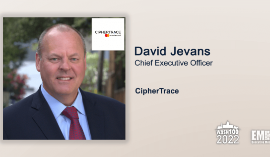 David Jevans, CipherTrace CEO, Earns 1st Wash100 Recognition
