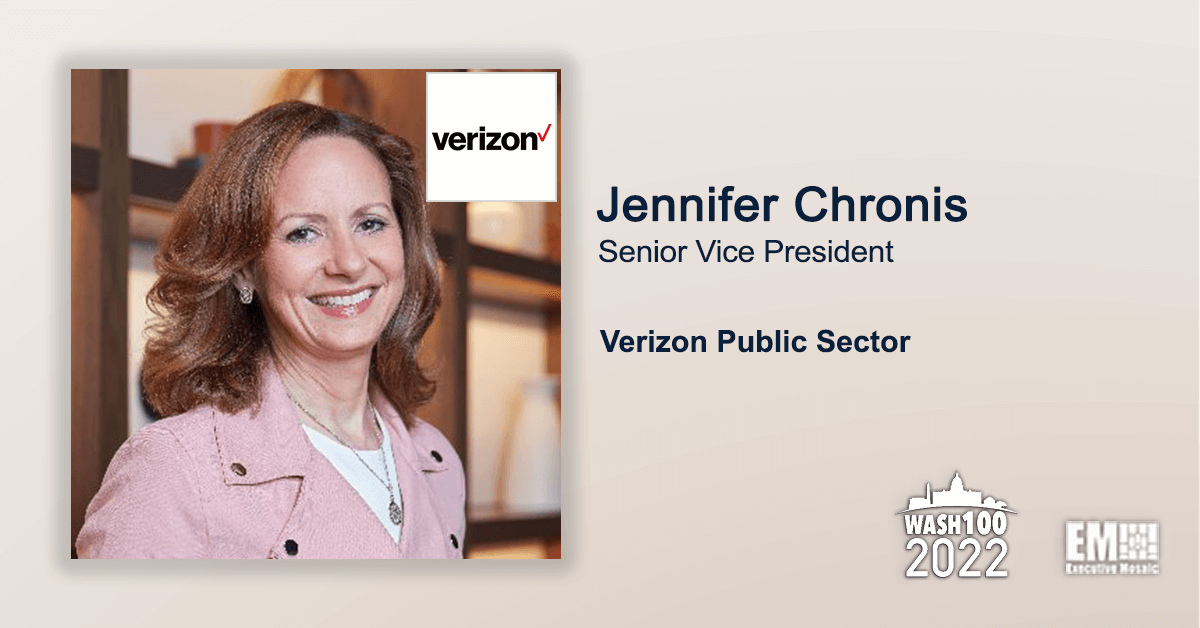 Jennifer Chronis, Verizon Public Sector SVP, Earns 2nd Wash100 Recognition