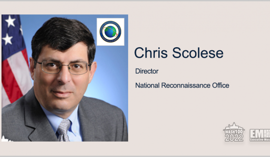 NRO Director Christopher Scolese Gains 3rd Wash100 Recognition