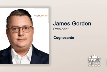 James Gordon, Cognosante President, Gets 1st Wash100 Recognition