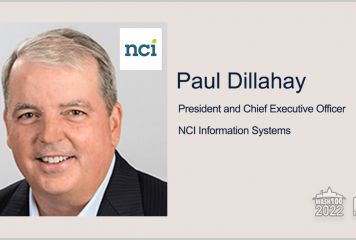 NCI President & CEO Paul Dillahay Presented With 2022 Wash100 Award for Driving Major Contract Wins, Advancing Company AI Capabilities