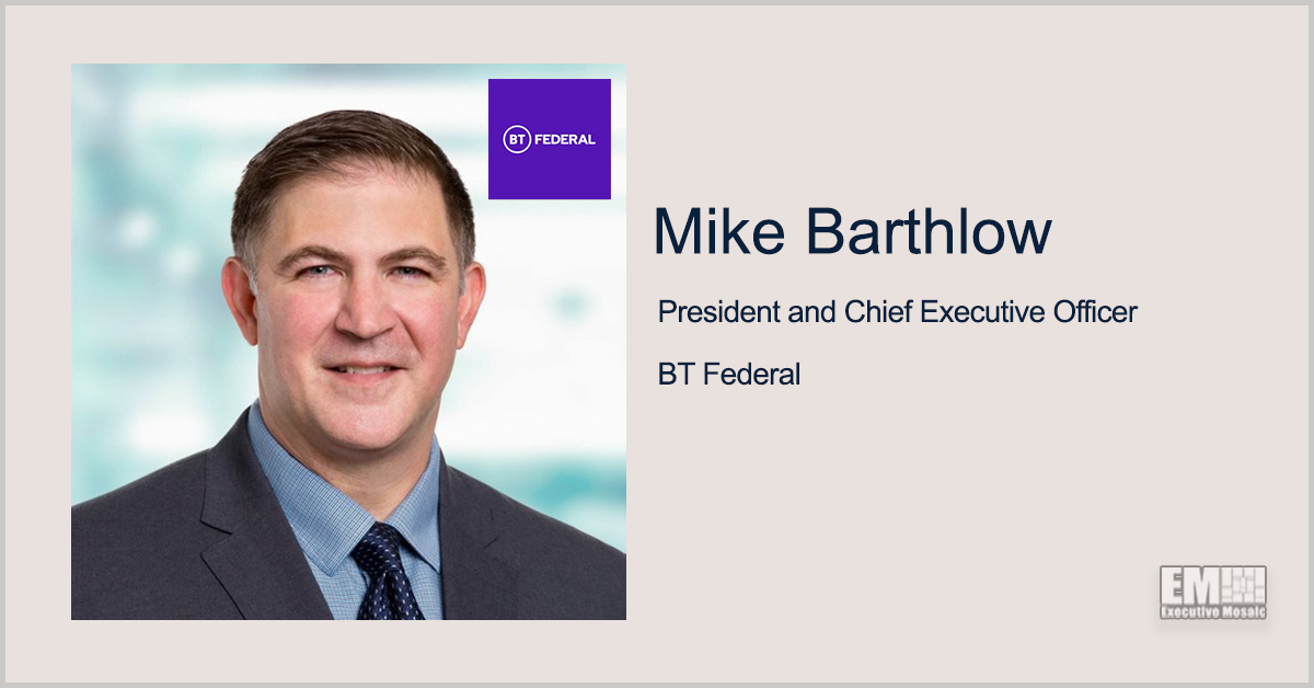 Former Cubic Exec Mike Barthlow Appointed BT Federal’s President, CEO