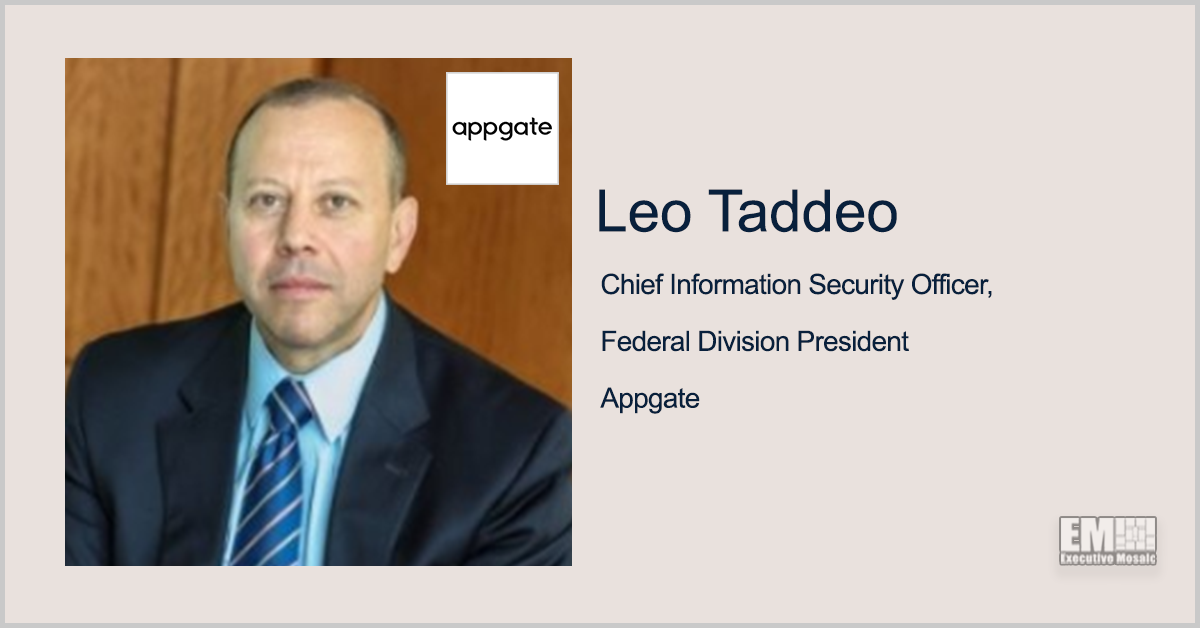 Former Cyxtera Exec Leo Taddeo Named Appgate CISO, Federal Arm President