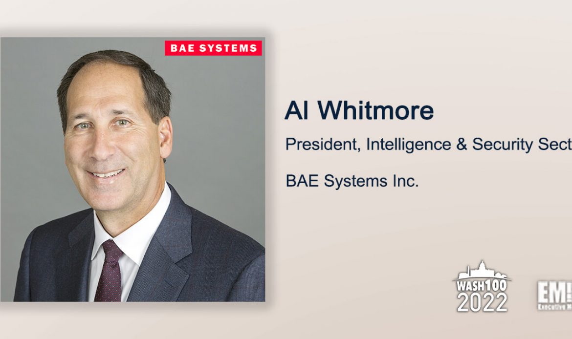 BAE Intell & Security Head Al Whitmore Gets 5th Consecutive Wash100 Induction