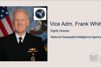 Vice Adm. Frank Whitworth, Next NGA Director, Named to 2022 Wash100 for Exceptional Military Service & Intelligence Leadership