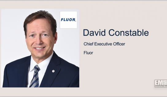 David Constable to Succeed Alan Boeckmann as Fluor Executive Chairman
