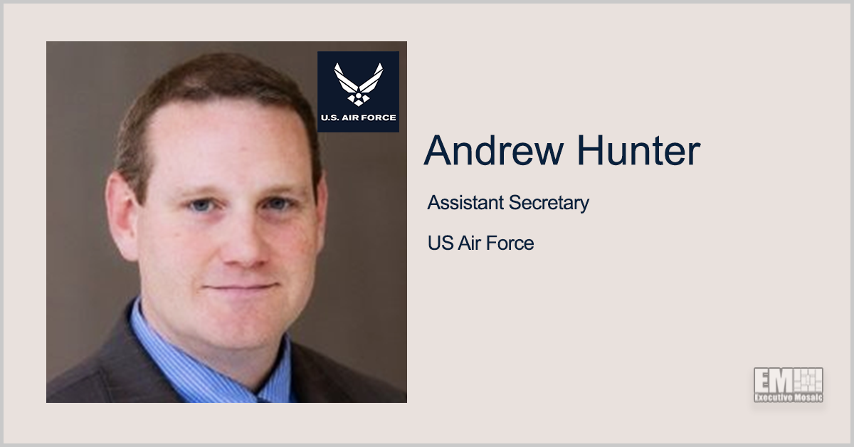 Andrew Hunter Confirmed to Serve as Air Force Acquisition Chief
