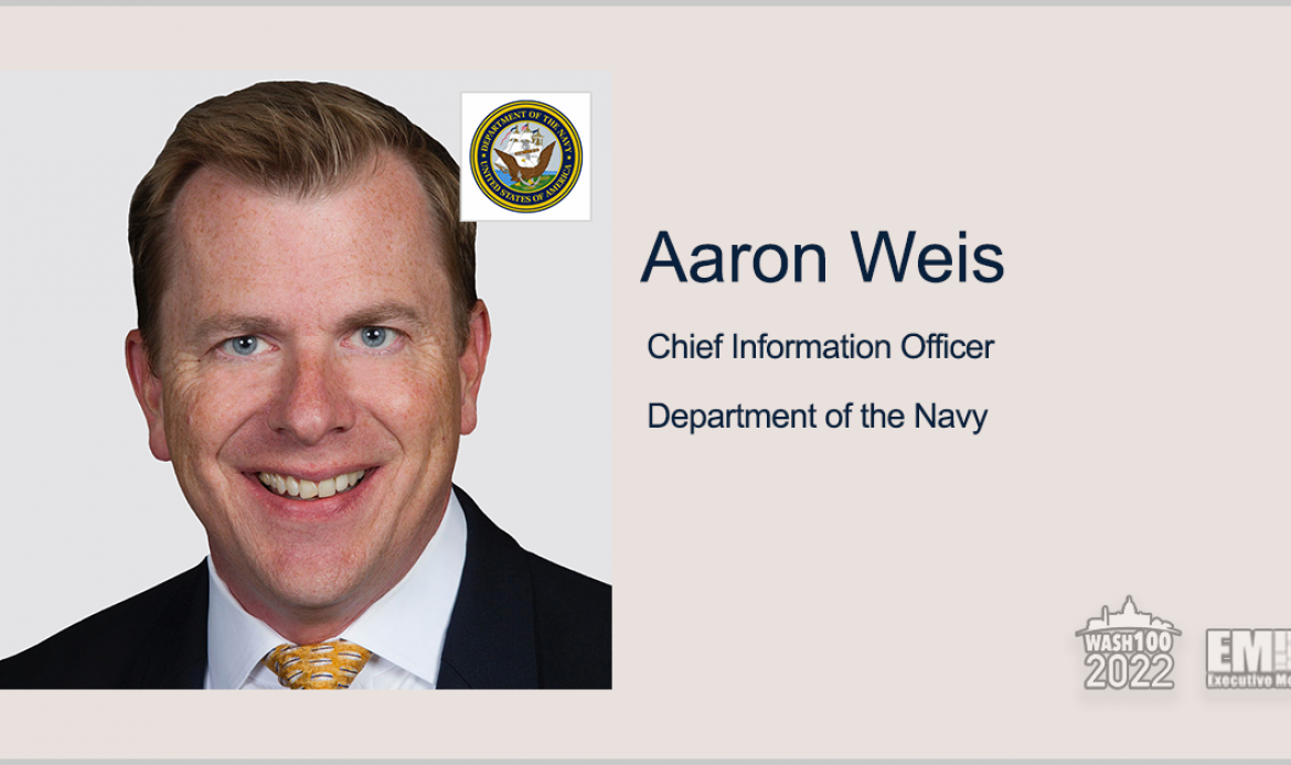 Navy CIO Aaron Weis Gets 3rd Wash100 Recognition