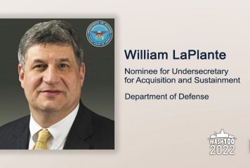 William LaPlante, DOD Acquisition & Sustainment Undersecretary Nominee, Gets 1st Wash100 Recognition