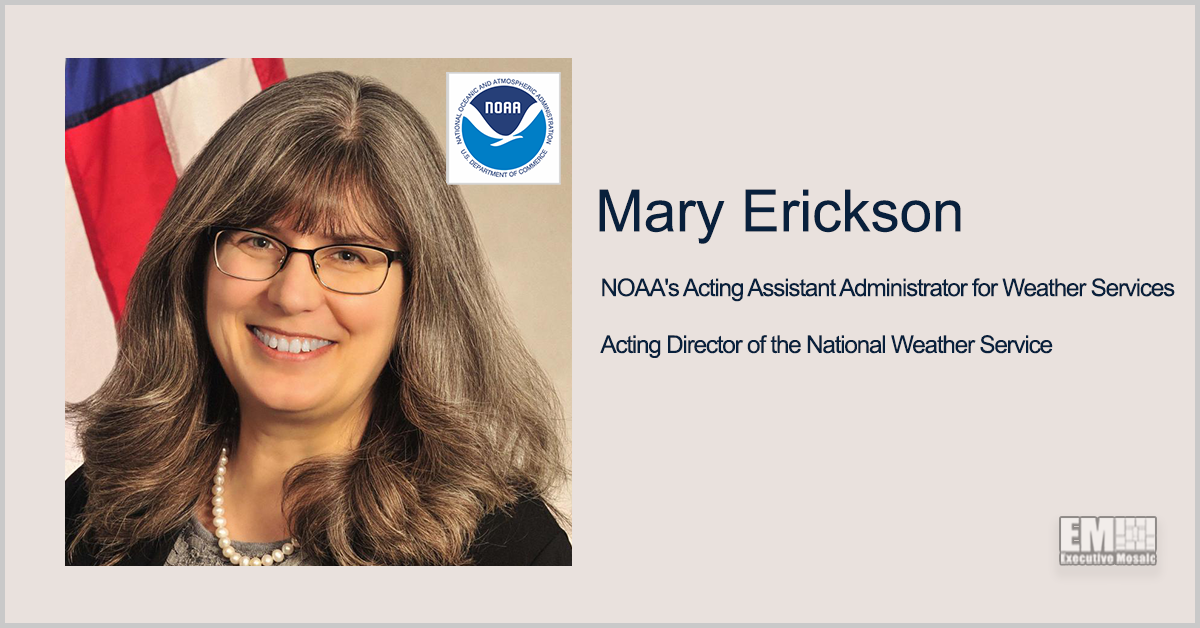 GovCon Wire Events to Host Fireside Chat With Acting National Weather Service Director Mary Erickson