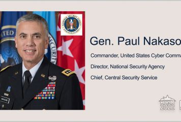 Gen. Paul Nakasone, NSA Director and Cybercom Commander, Receives 2022 Wash100 Award for Leading US Military Missions in Cyberspace