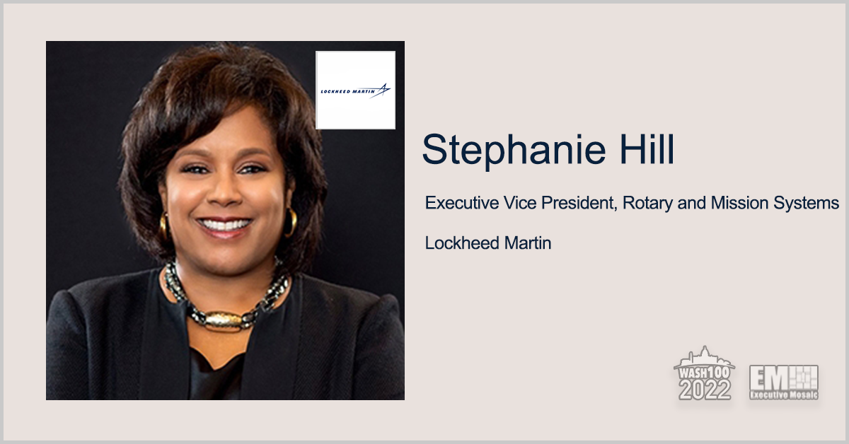 Stephanie Hill, Lockheed Rotary & Mission Systems EVP, Gets 3rd Wash100 Recognition