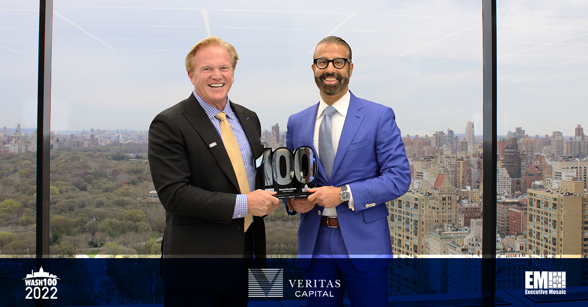 Veritas Capital CEO, Managing Partner Ramzi Musallam Presented 7th Consecutive Wash100 Award By Executive Mosaic CEO Jim Garrettson