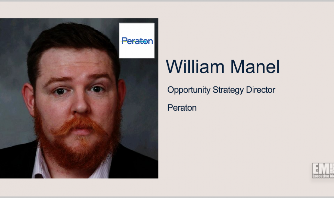 Former Leidos Capture Manager William Manel Joins Peraton