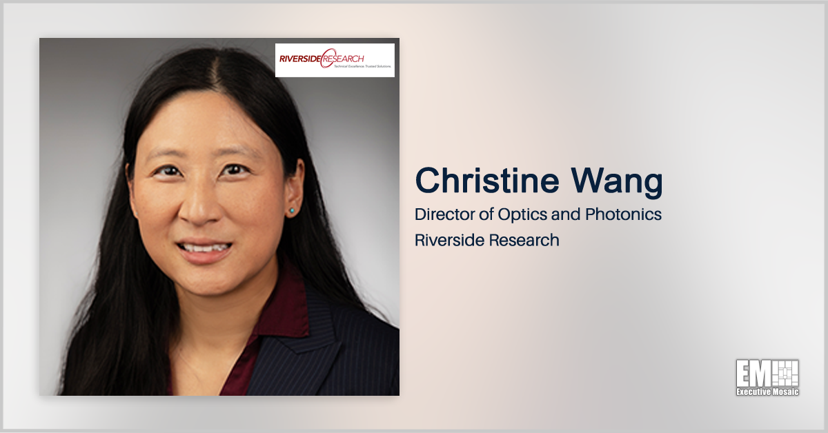 Christine Wang Named Riverside Research Optics & Photonics Director