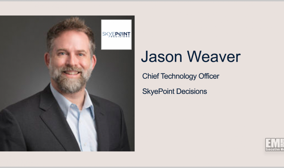Jason Weaver Promoted to SkyePoint Decisions CTO; Frank Sturek Quoted