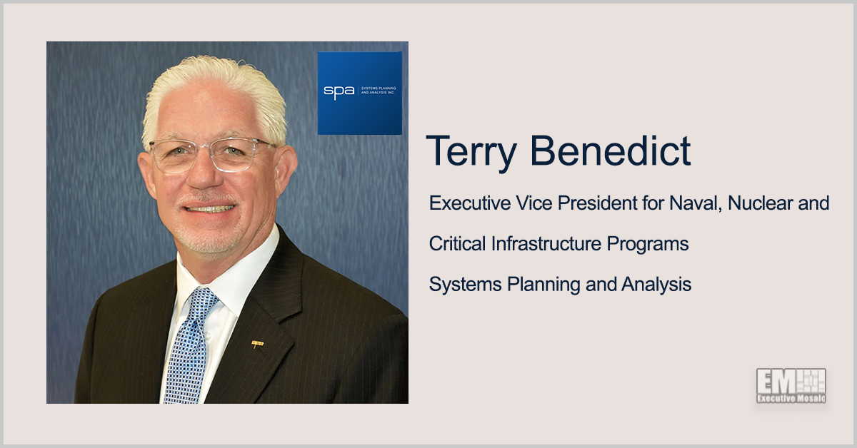 Navy Vet Terry Benedict Added to SPA’s Leadership Team as EVP