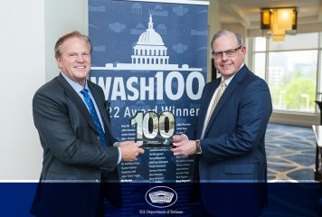 DOD CIO John Sherman Presented 1st Wash100 Award by Executive Mosaic CEO Jim Garrettson