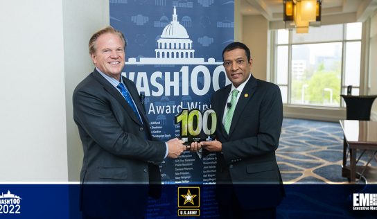 Army CIO Raj Iyer Presented 2nd Consecutive Wash100 Award By Executive Mosaic CEO Jim Garrettson