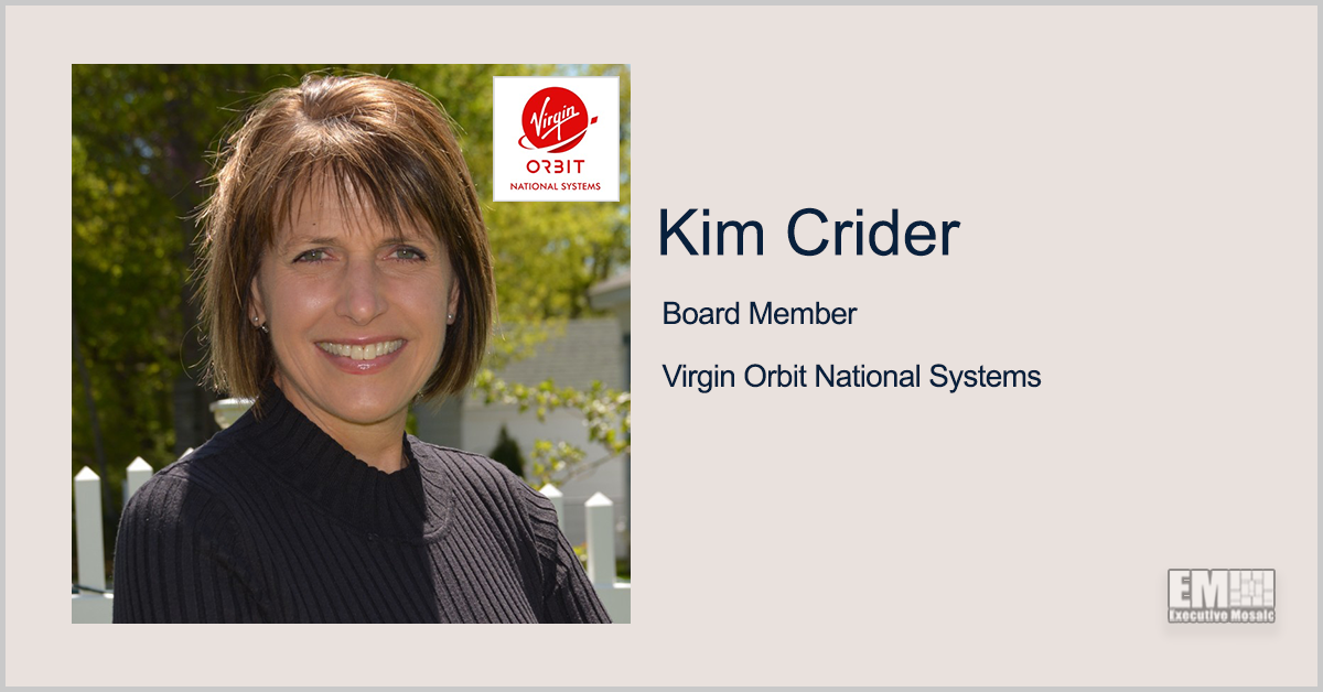 Air Force Vet Kim Crider Named Board Member at Virgin Orbit’s National Security Arm