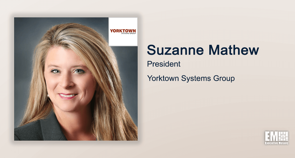 Suzanne Mathew Promoted to Yorktown Systems Group President
